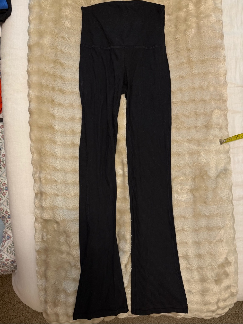 Lululemon High-Waist Ribbed Flare leggings